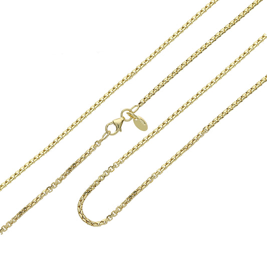 18k Yellow Gold Box Chain