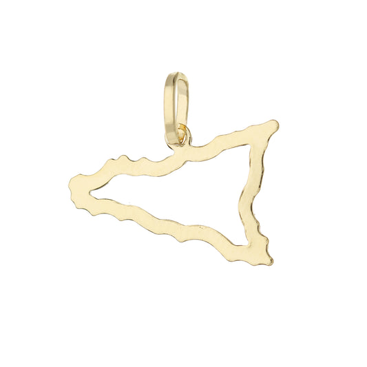 18k Gold Sicily Pendant